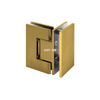 Heavy Duty Matte Black 90 Degree Glass-to-Glass Hinges