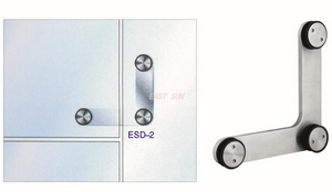 Heavy-duty Glass Pivot Door Overpanel / Sidelight Connector Dorma MAB