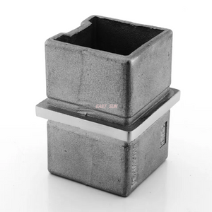Staircase Railing Fittings 304 316 Stainless Steel Handrail Connector for Square Tube