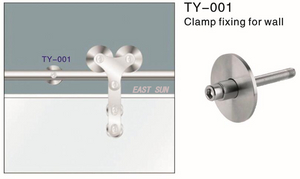 Heavy-duty Sliding Door Clamp Fixing for Wall
