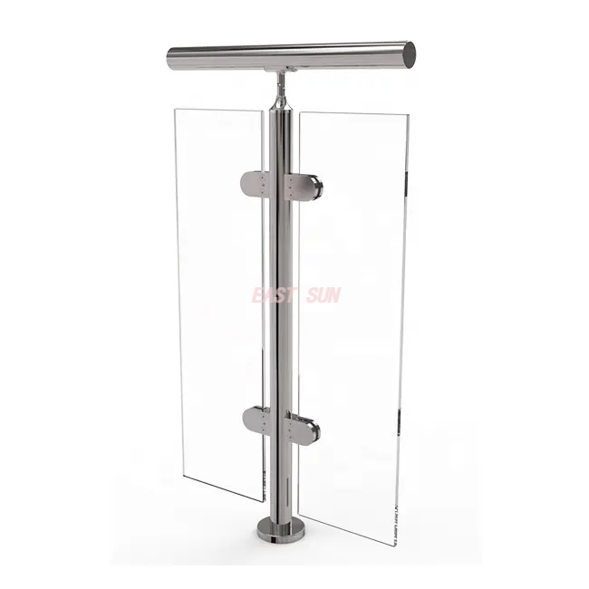 Balustrade Fittings Frameless Stainless Steel 304 316 Stair Spigot Glass Clamp for Balcony Glass Railing