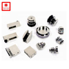 Custom Stainless Steel barn door hardware kit Frameless Shower Automatic Sliding Glass Door Hardware