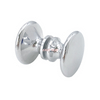 Matte Black Traditional Style Back-to-Back Shower Door Knobs