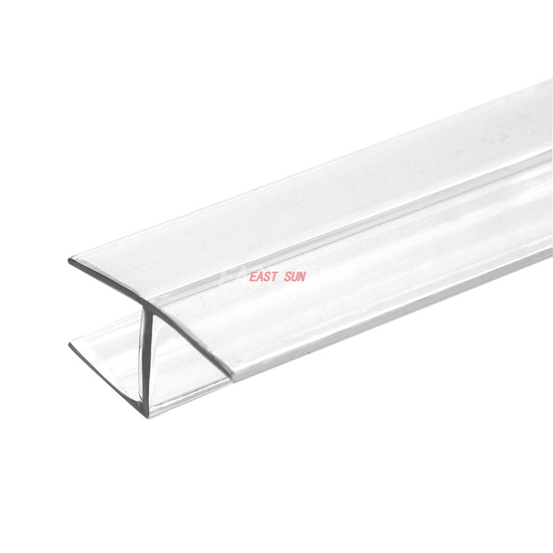 180 Polycarbonate "H" Strike Jamb for 1/2" (12 Mm) Glass