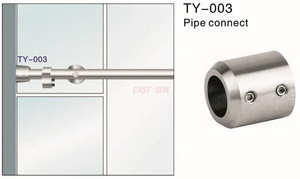 Heavy-duty Sliding Door Pipe Connect