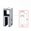 304 Stainless Steel Glass Cubicle Toilet Connector Office Hotel Shopping Mall Glass Toilet Partition Door Connector Fitting