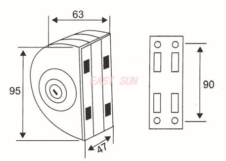 Glass Door Locks Glass Locks GHL-006S